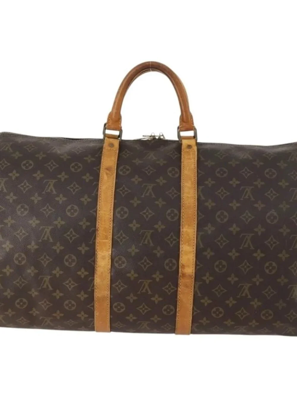 LOUIS VUITTON Monogram Keepall 55 Boston Bag M41424 LV Auth 169687 - Picture 2 of 16